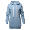 thumbnail image 1 of A2Y Women's Relax Fit Long Sleeve Kangaroo Pockets Hoodie Sweatshirts Spring Blue 2XL, 1 of 6