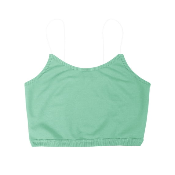 A2Y Women's Skinny Strap Sexy Camisole Tank Crop Tops Mint S