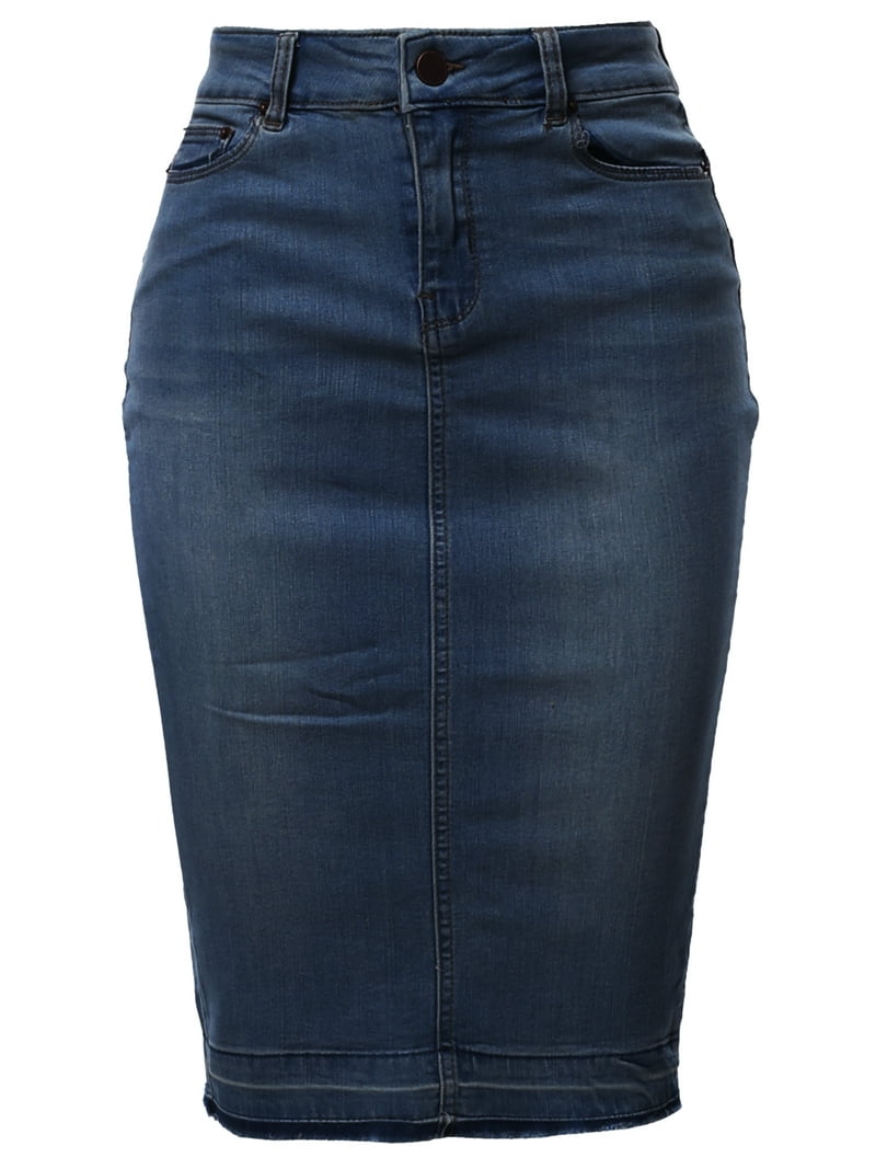 パンツ Andequal back slit curve denim pants M back slit curve denim pants – andequal