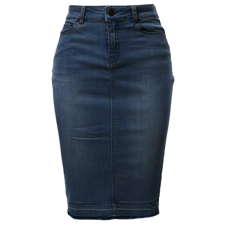 パンツ Andequal back slit curve denim pants M back slit curve denim pants – andequal