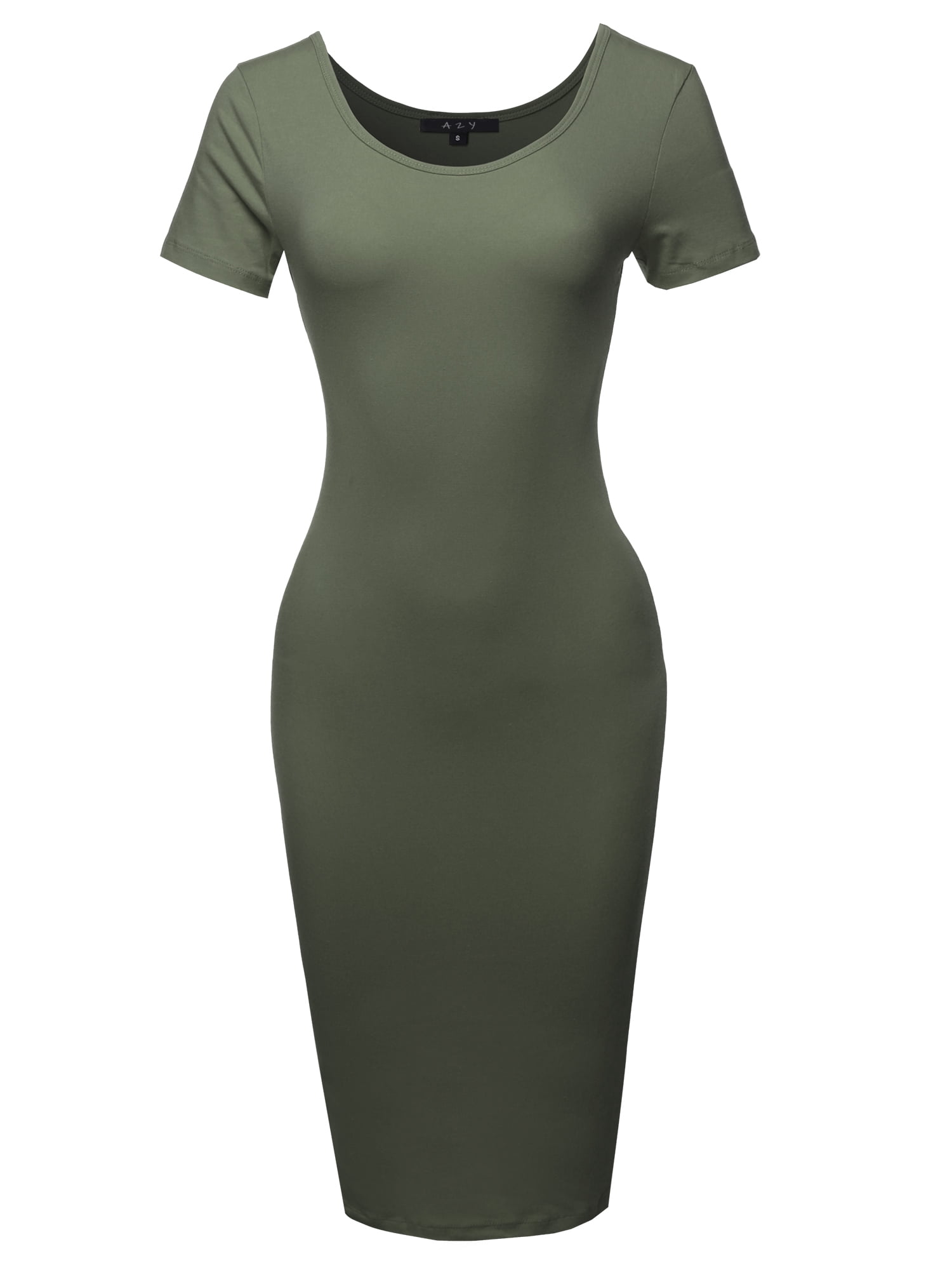 dark olive midi dress Emma Olive Green Pleated Midi Dress