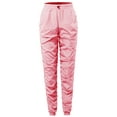 thumbnail image 1 of A2Y Women's Solid Sporty Style Ruched Adjustable Drawstring Jogger Pants Pink S, 1 of 3