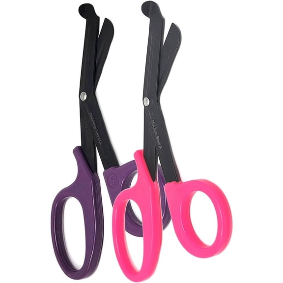 A2Z Cutting Tools Set : 7.25" Inches Length, Pack of 2 Fluoride Coated Serrated Blades (Pink and Purple)