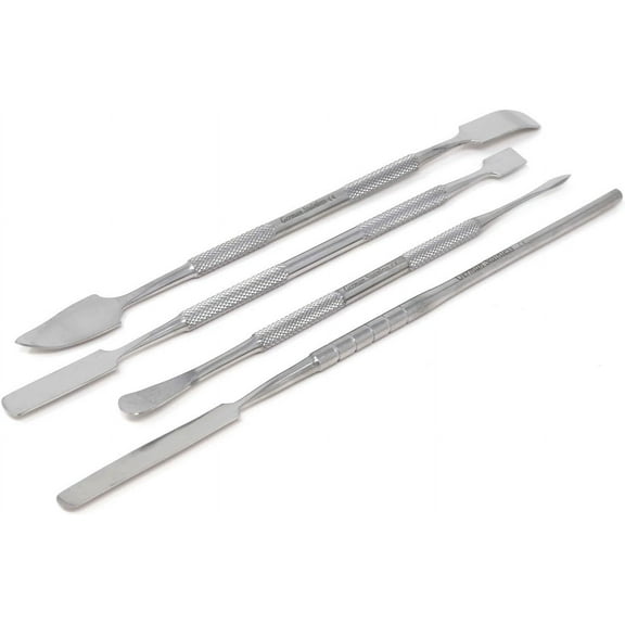 A2Z Pottery Finishing Double-Ended Spatulas Clay Ceramic Smoothing Trimmer Sculpting Texturing Modeling Scraper Hand Tools Suitable for Potters and Clay Artists - Gift for Beginners Adults & Kids -4pc