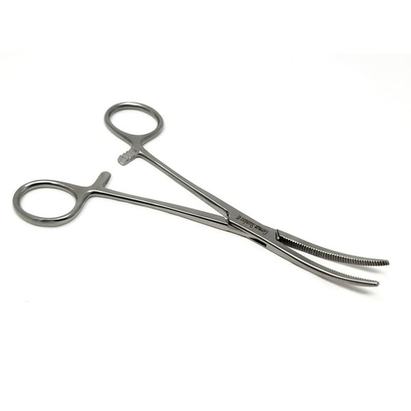 A2Z - Stainless Steel Fishing Pliers Anglers Catch & Release Serrated Tool, Silver 6.25" Curved