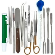 A2ZSCILAB- 13 Pc Lab Micro Spatula Scoop Spoon Tweezers Sampler Instrument Kit, Stainless Steel - Science Lab Supplies