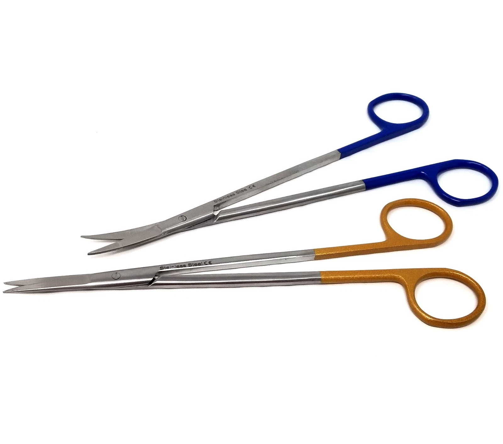 A2ZSCILAB-Multipurpose Scissors, Extra Sharp Stainless Steel , Straight and Curve Blades, Color Handle, 7" Slim Shears for Office, Craft, and Home Use, DIY