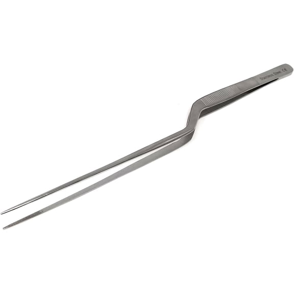 A2ZSCILAB - Rust-Proof Grill Tongs - Polished Surface, Corrosion Resistant, Smooth Edge, Long Handle, Stainless Steel Grill Tongs, BBQ Baking Clamp, Cooking Utensils, Home Supplies ( 1 Pc - 12" inch )