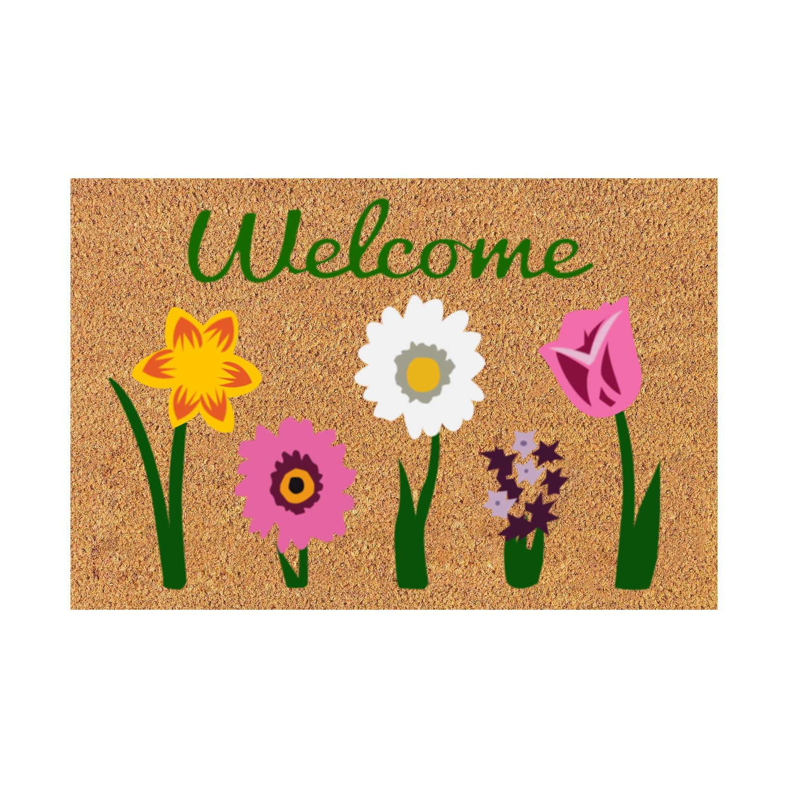 A2z Fun Rug bouquet, flower print, spring/summer floor mat
