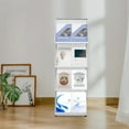 thumbnail image 1 of A3 4-tier Foldable Brochure Stand,Floor Standing Foldable Magazine Display Rack, 1 of 16