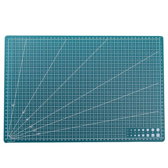 A3/A4/A5 Double-Sided Grid Cutting Mat, Stain-Resistant Craft Board with Angle Guide for Scrapbooking, Sewing, Quilting & Art Projects