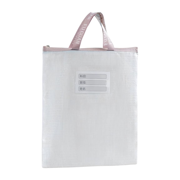 A3 & A4 Thick Clear Plastic Handheld Document Bag, Heavy Duty Transparent Storage Pouch for Art Paper, Design Drafts, Business Contracts and Assorted Paper Goods Classification Storage