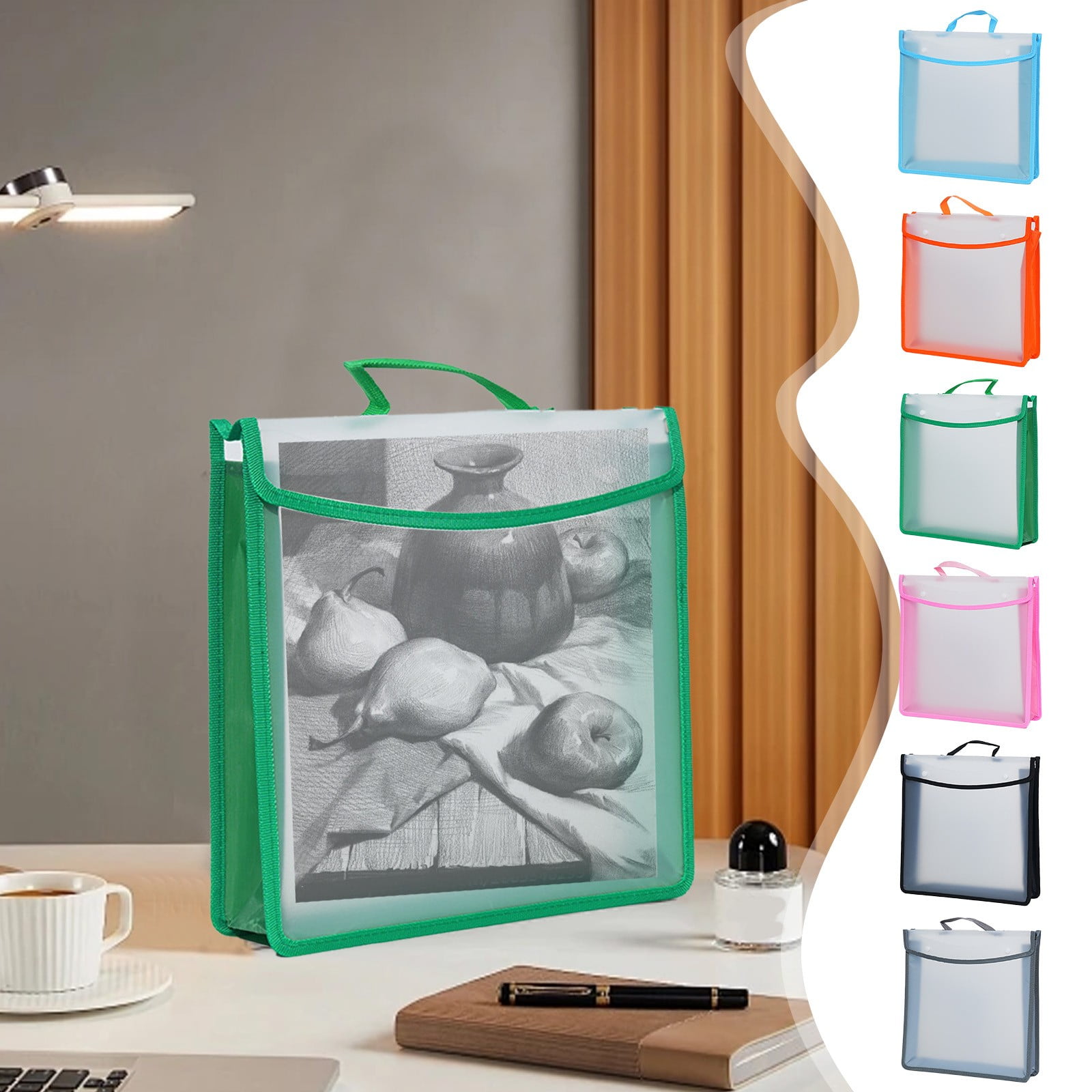 A3 Artwork Storage Bag Thickened Edging Watertight Office Folder Exam ...