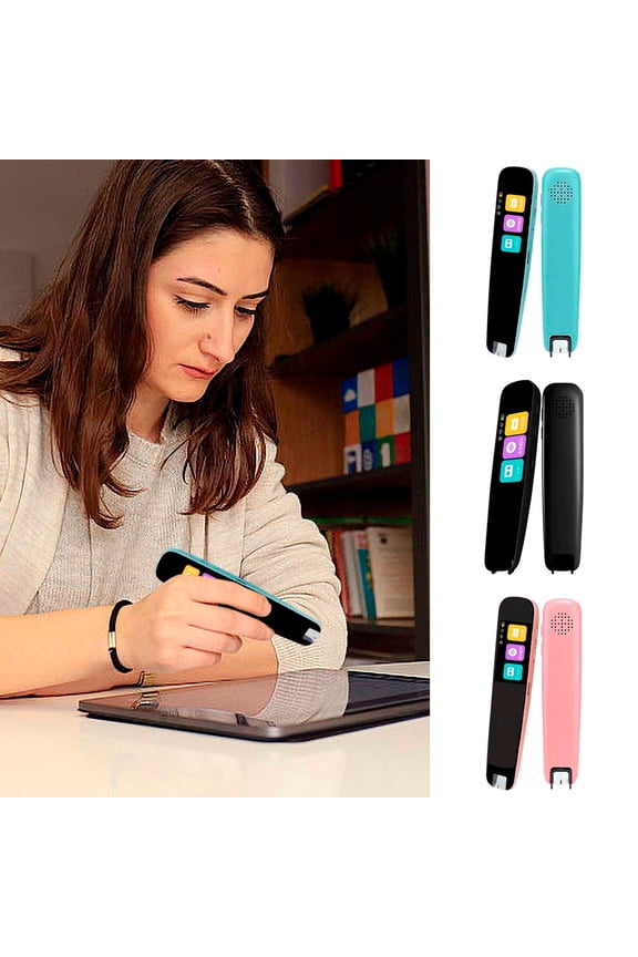 A3 Blue Wi-Fi Edition Offline Photo-Scan AI Translator Pen – 112-Language Smart Screen Dictionary & Voice Translator, Text to Speech Reading Pen for Dyslexia, Text Extract Reader Pen