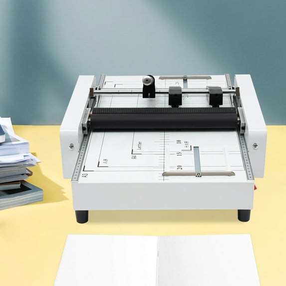PEAKORAA3 Booklet Folding Binding Machine Paper Stapling Making Book Stapler Office 60W