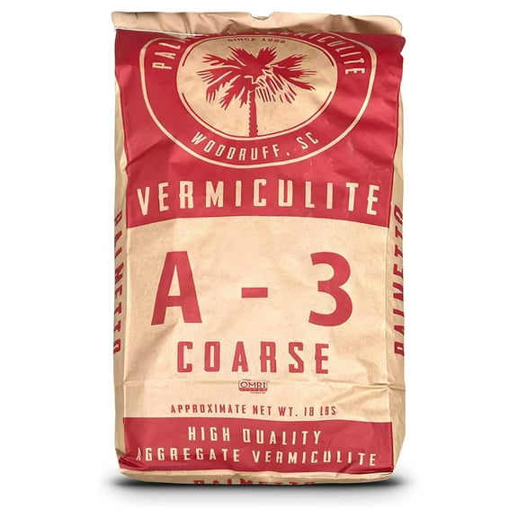 A3 Coarse Vermiculite Potting Soil Mix for Planting, 4 Cu Ft, 18 Lbs