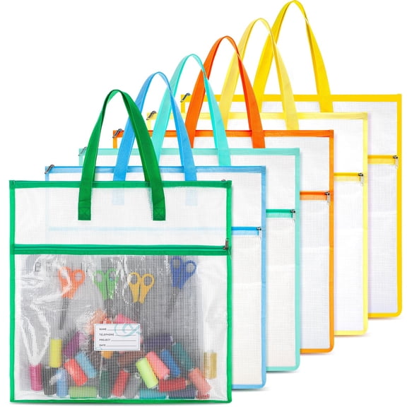 A3 Craft Storage Bags 6 Pack Quilting Sewing Tote with Ruler Pocket