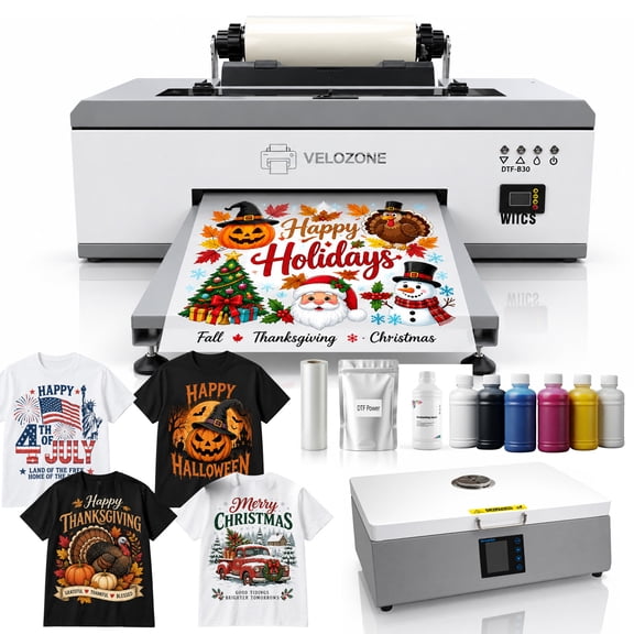 A3 DTF Printer with Oven, R1390, 300 mm, White Ink Circulation