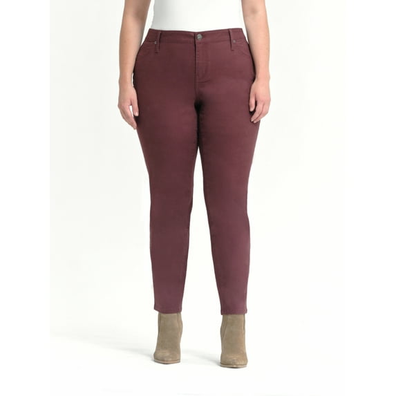 A3 Denim Women's Plus Destructed Skinny Jeans, Sizes 16-26