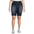thumbnail image 1 of A3 Denim Women's Plus Size Bermuda Shorts, 11" Inseam, Sizes 16W-26W, 1 of 5