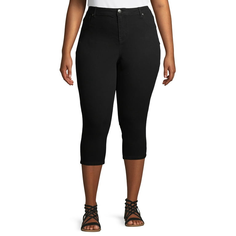 Plus denim capris 2025
