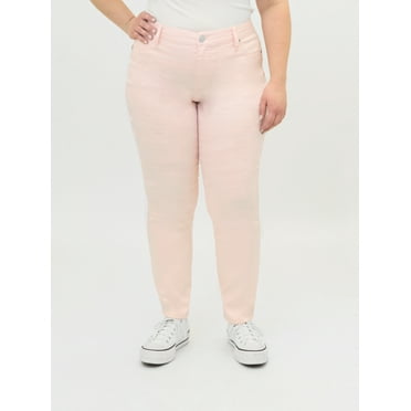 A3 Denim Women's Plus Size Destructed Skinny Jeans, Sizes 16-26