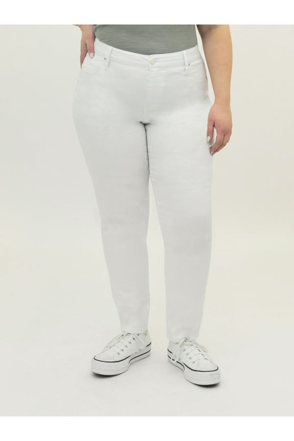 Women's Plus Size Destructed Skinny Jeans, Sizes 16-26