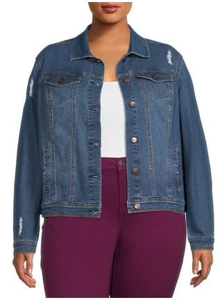 WPYYI Spring Denim Jacket Women Big Size Vintage Purple Jeans Jackets  Female Ladies Casual Basics Co…See more WPYYI Spring Denim Jacket Women Big  Size