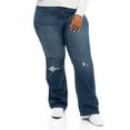 thumbnail image 1 of A3 Denim Women's Plus Size High Rise Flare Jeans, 1 of 7