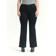 A3 Denim Women's Plus Size High Rise Flare Jeans
