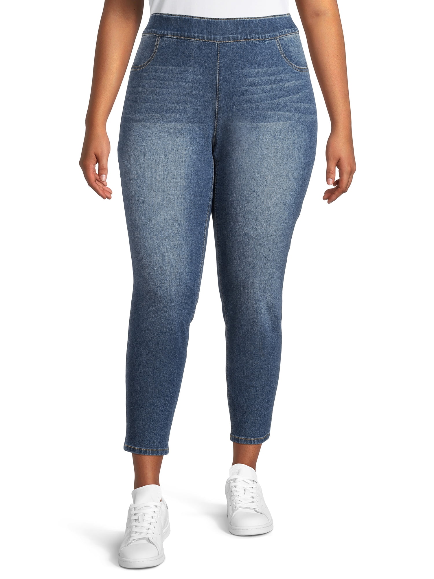 A3 Denim Women's Plus Size High Rise Pull-On Stretch Jeans - Walmart.com