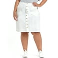 thumbnail image 1 of A3 Denim Women's Plus Size Midi Skirt, 1 of 5