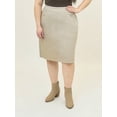 thumbnail image 1 of A3 Denim Women's Plus Size Pull On Skirt, 1 of 5