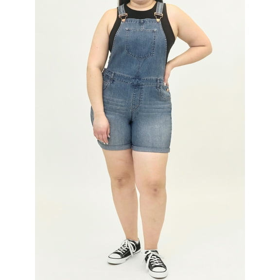 A3 Denim Women's Plus Size Shortall