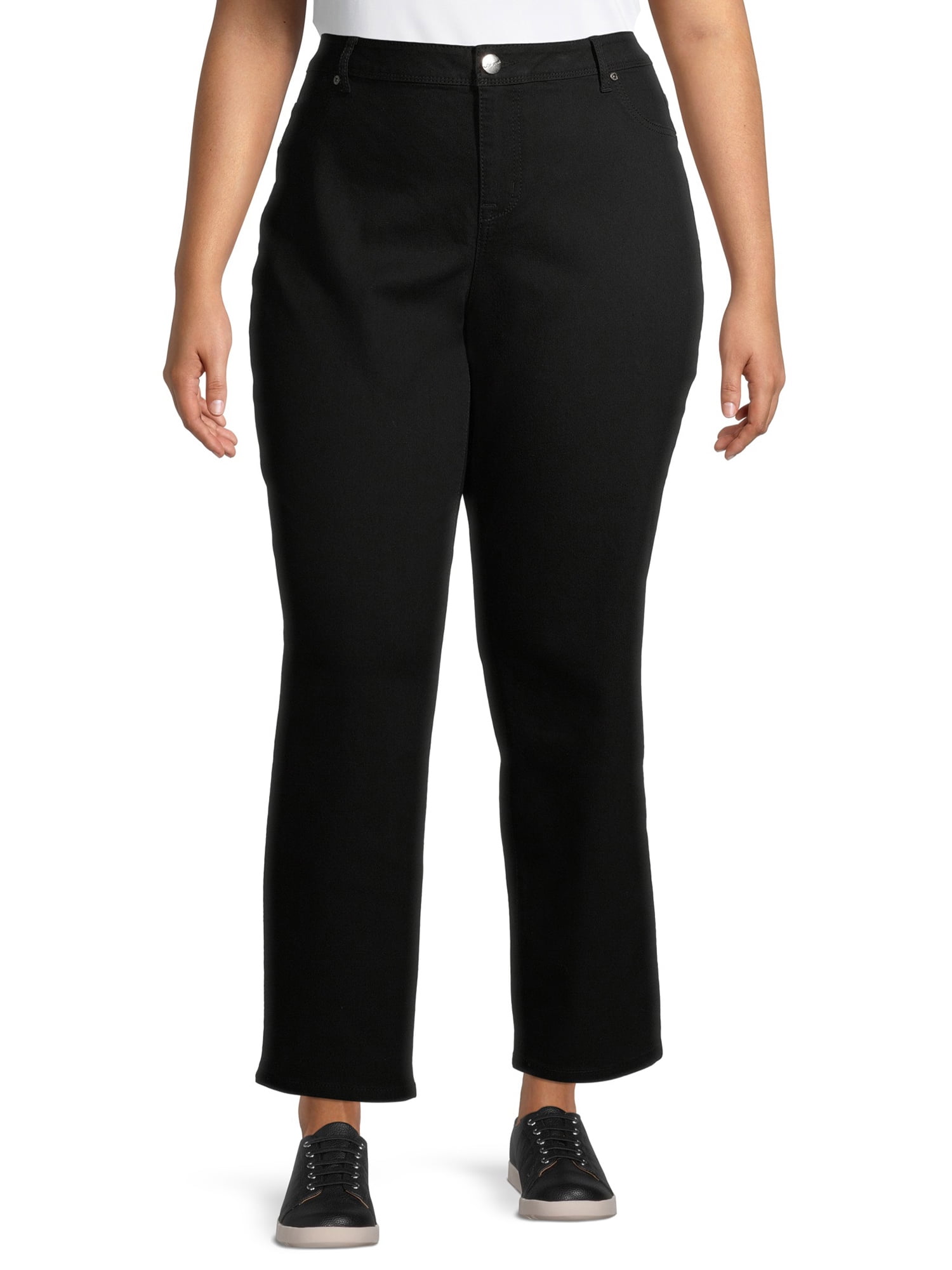 A3 Denim Women's Plus Size Straight Leg Jeans
