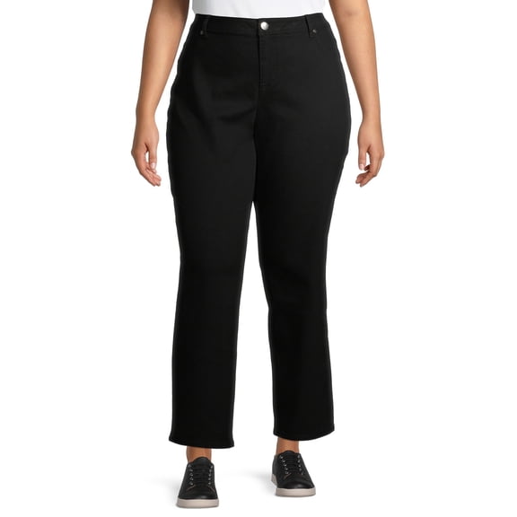 A3 Denim Women's Plus Size Straight Leg Jeans
