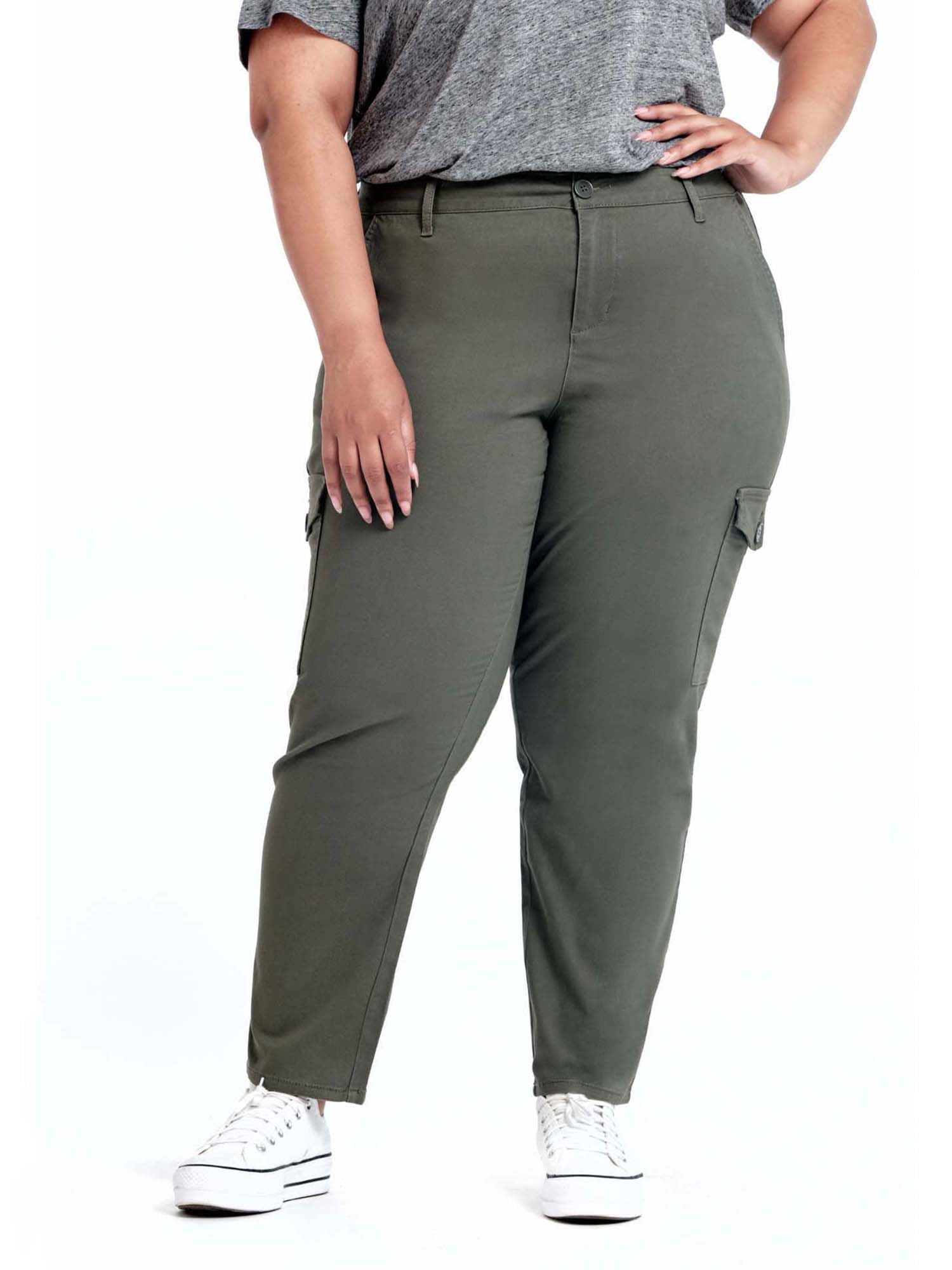 A3 Denim Women's Plus Size Utility Pants