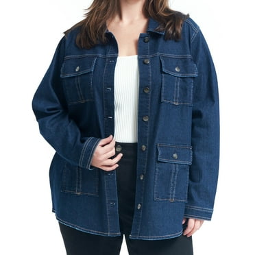A3 Denim Women's Plus Utility Jacket, Sizes 1X-4X