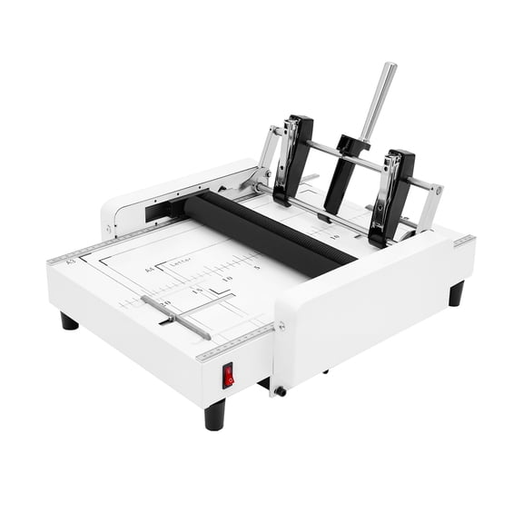 A3 Folding Binding Machine, 2-in-1 60W Paper Folding Machine Booklet Maker Binding & Folding Machine with Visible Panel About 200-300 Books/H Max