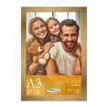 thumbnail image 1 of A3 Frame Gold Bronze Modern Minimalist 11.75x16.5 Frame - Wood A3 Picture Frame, UV Acrylic, 1 of 9