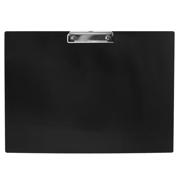 A3 Horizontal Clipboard Drawing Paper Clip Pad Thick Plastic Writing Pad Office File Folder Clip (Black)