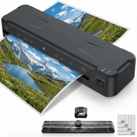 Laminator Machine,13 Inch Cold Thermal Laminators with Laminating Sheets,A3 Personal Laminators for Home Office School