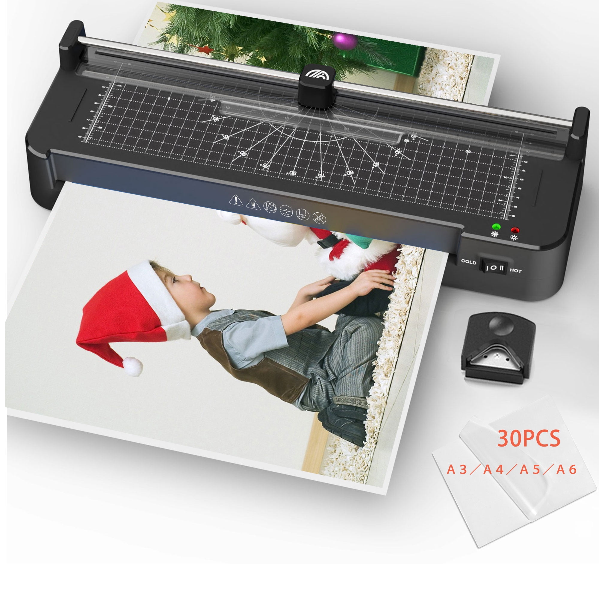 A3 Laminator Machine with 30 Thermal Laminating Sheets A4/A5/A6