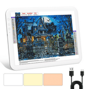 A3 Light Tracing Box with 3 Colours and 6 Dimming Levels Brightness, KOBAIBAN LED Light Board for Sketching, Diamond Painting, Weeding Viny