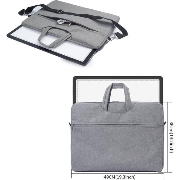 A3 Magnetic Light Box with Bag, Rechargeable Diamond Art Light Board with Side Physical Buttons, 3 Color Light Modes Super Bright Light Pad Light Table for Tracing, Drawing, Sketching (Black)