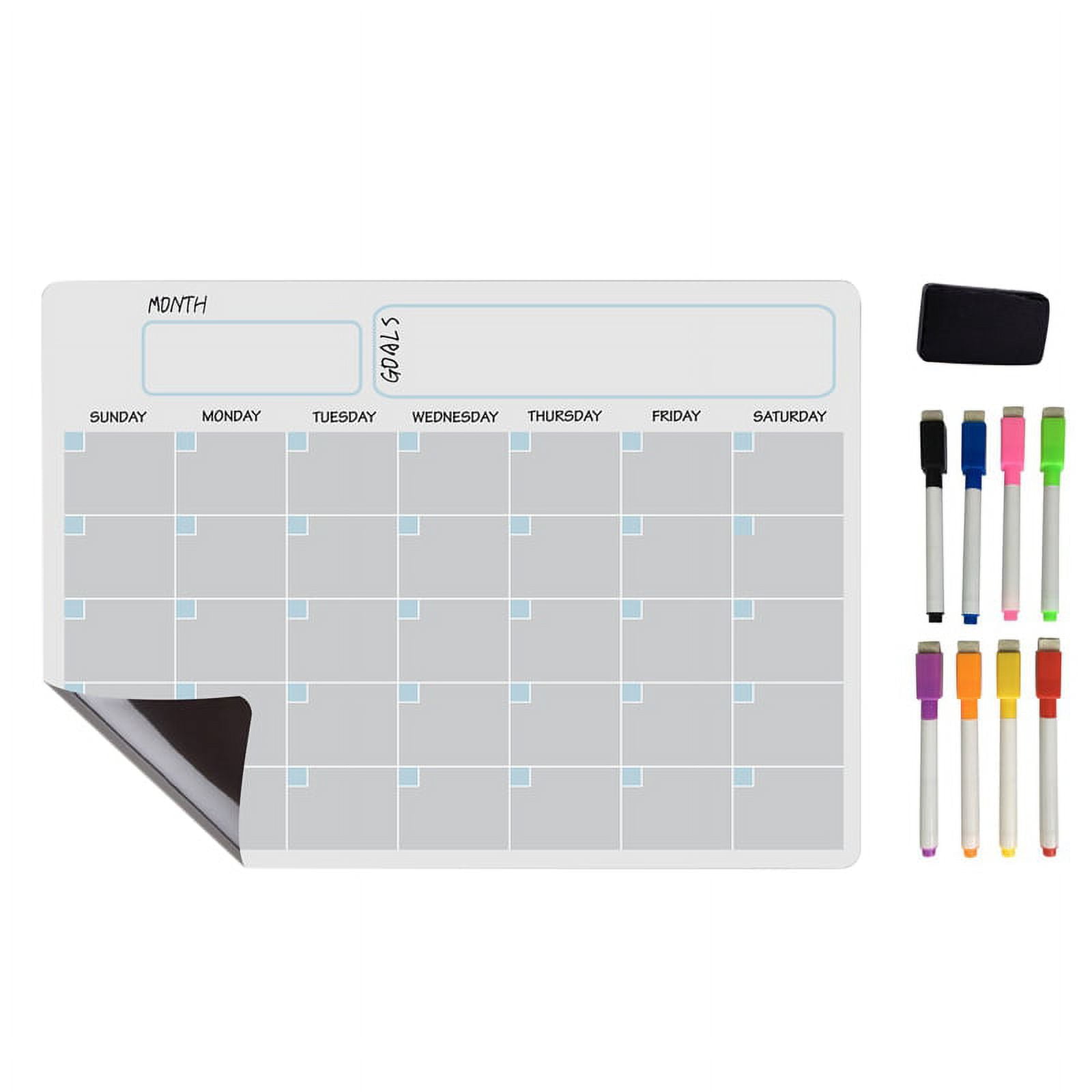 A3 Size Magnetic Whiteboard Dry Erase White Boards Fridge Sticker Kitchen  Menu Planner Message Calendar School Bulletin Board