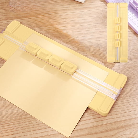 A3 Paper Cutter Rotary Trimmer Scoring Tool 4 Blade Heads for Straight Cutting Wavy Dashed Crease Craft Photo Paper Office School Scrapbooking Card Making Alignment Guide Safety Press Cutter Pro Set