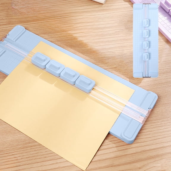 A3 Paper Cutter Rotary Trimmer Scoring Tool 4 Blade Heads for Straight Cutting Wavy Dashed Crease Craft Photo Paper Office School Scrapbooking Card Making Alignment Guide Safety Press Cutter Pro Set