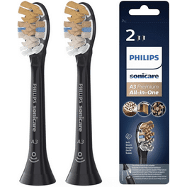 Philips Sonicare Premium A3 Black Toothbrush Heads, 2-pk
