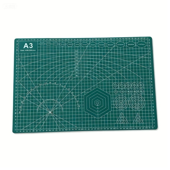 A3 Self-Healing Cutting Mat 12" × 18"  5-Ply Double Sided Durable PVC